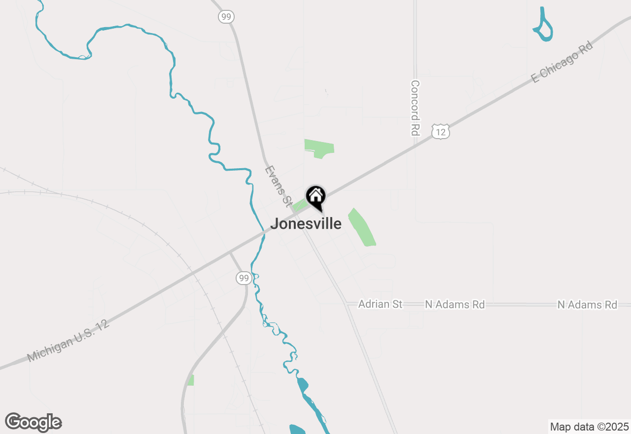 Map of 320 Church Street, Jonesville, MI 49250