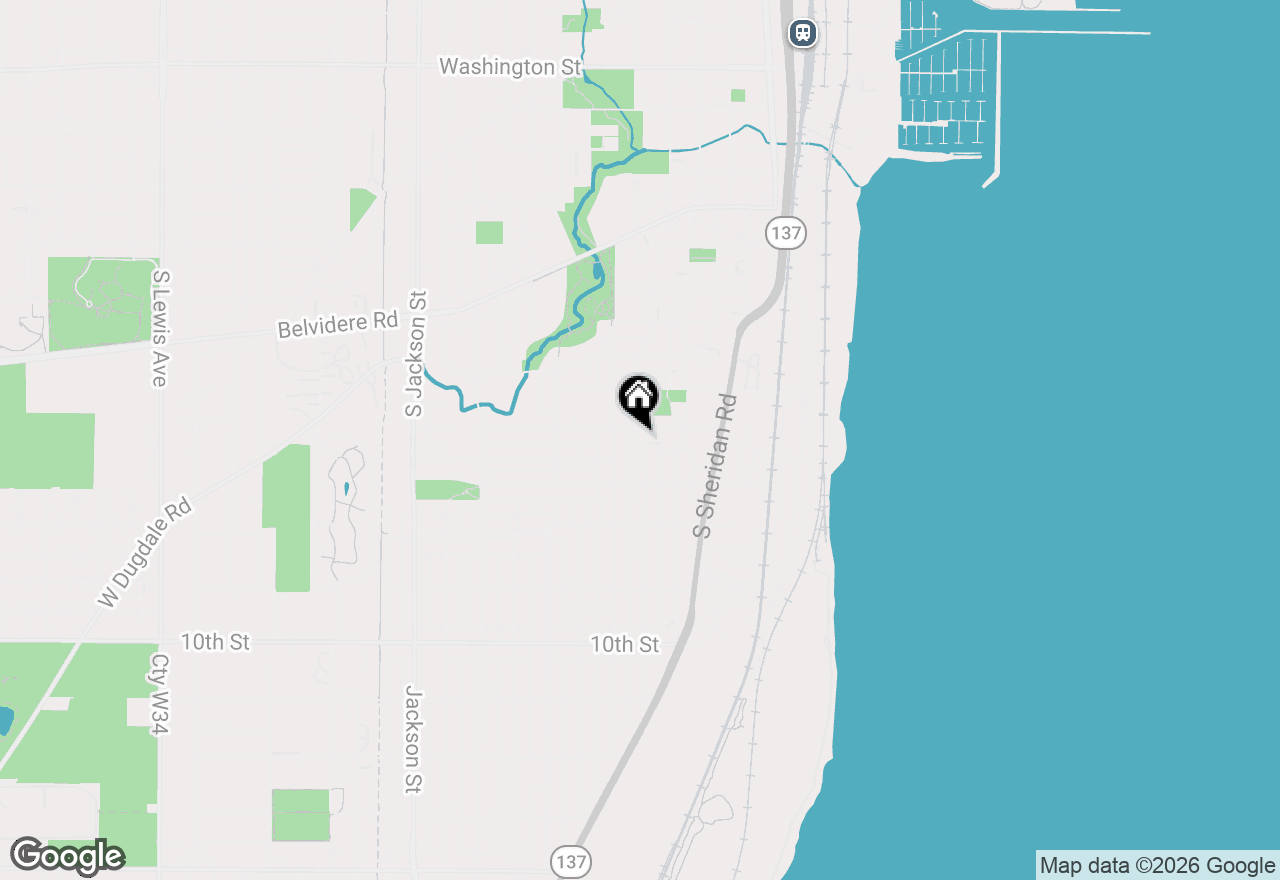 Map of 644 Lenox Avenue, Waukegan, IL 60085