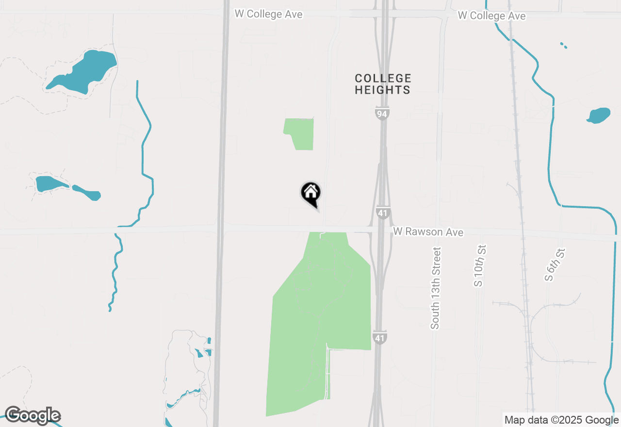 Map of 2045 W Cedar St, Oak Creek, WI 53154