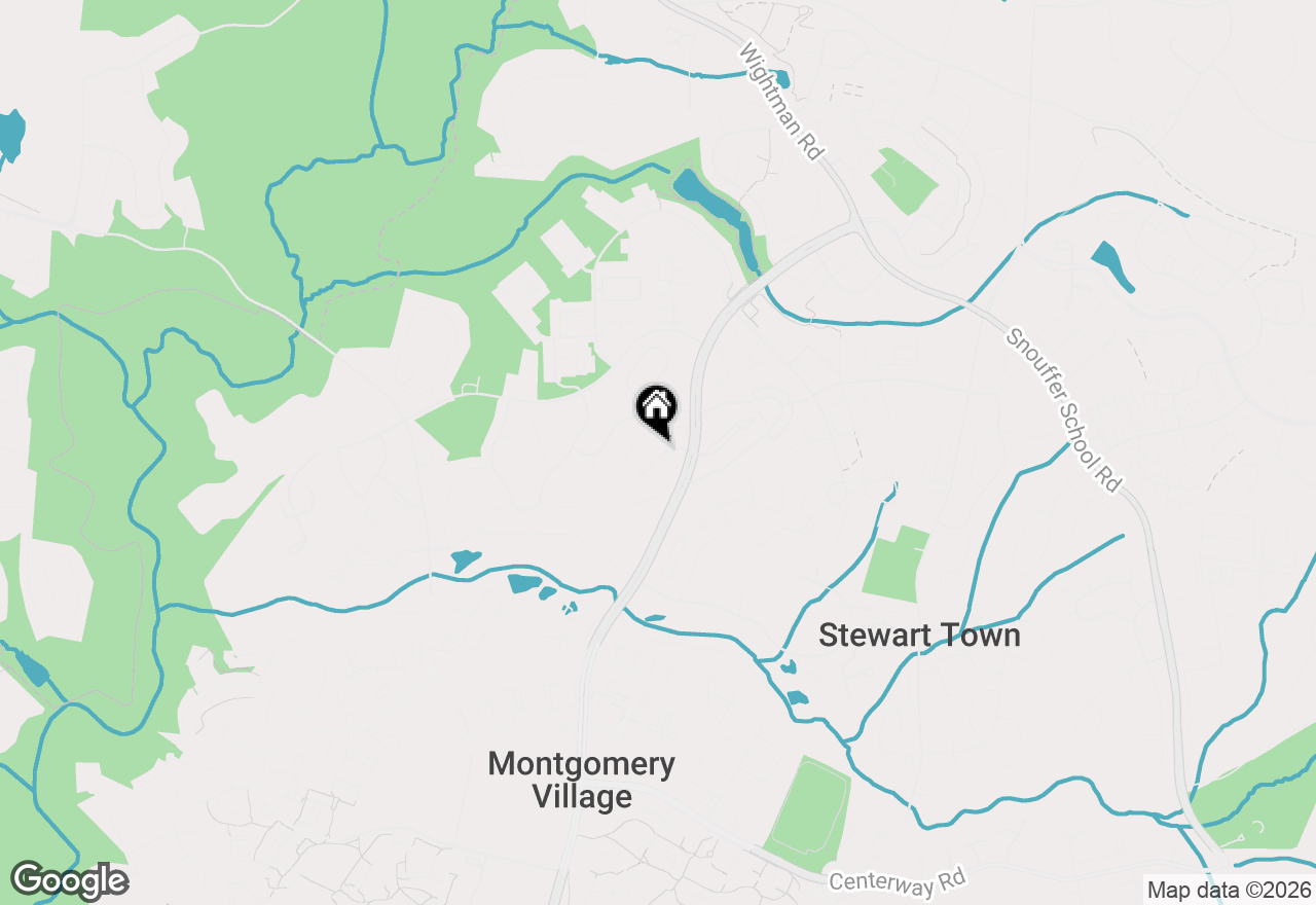Map of 9733 Duffer Way, Gaithersburg, MD 20886