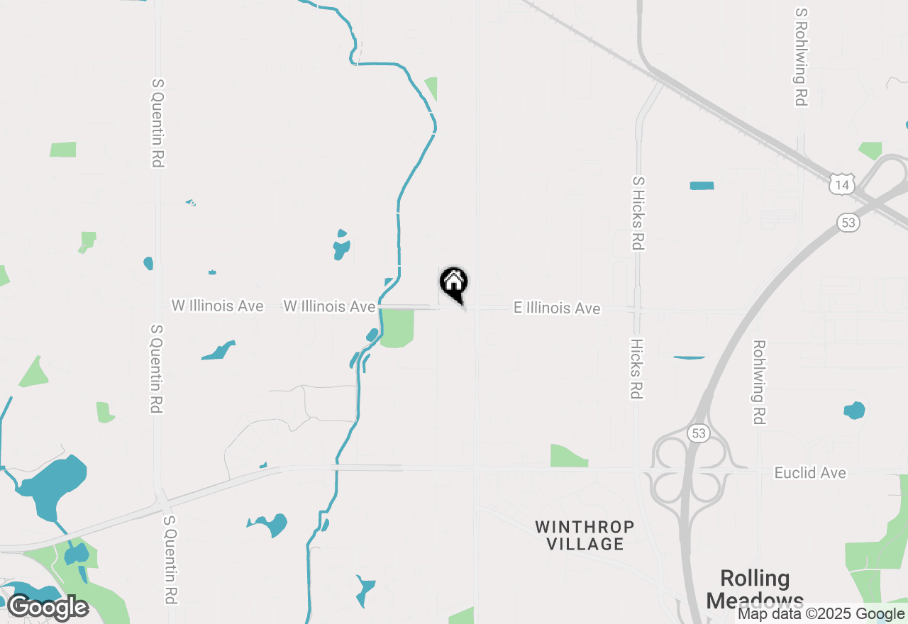 Map of 73 W Illinois Avenue, Palatine, IL 60067