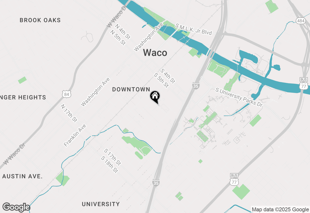 Map of 629 S 8th Street, Waco, TX 76706