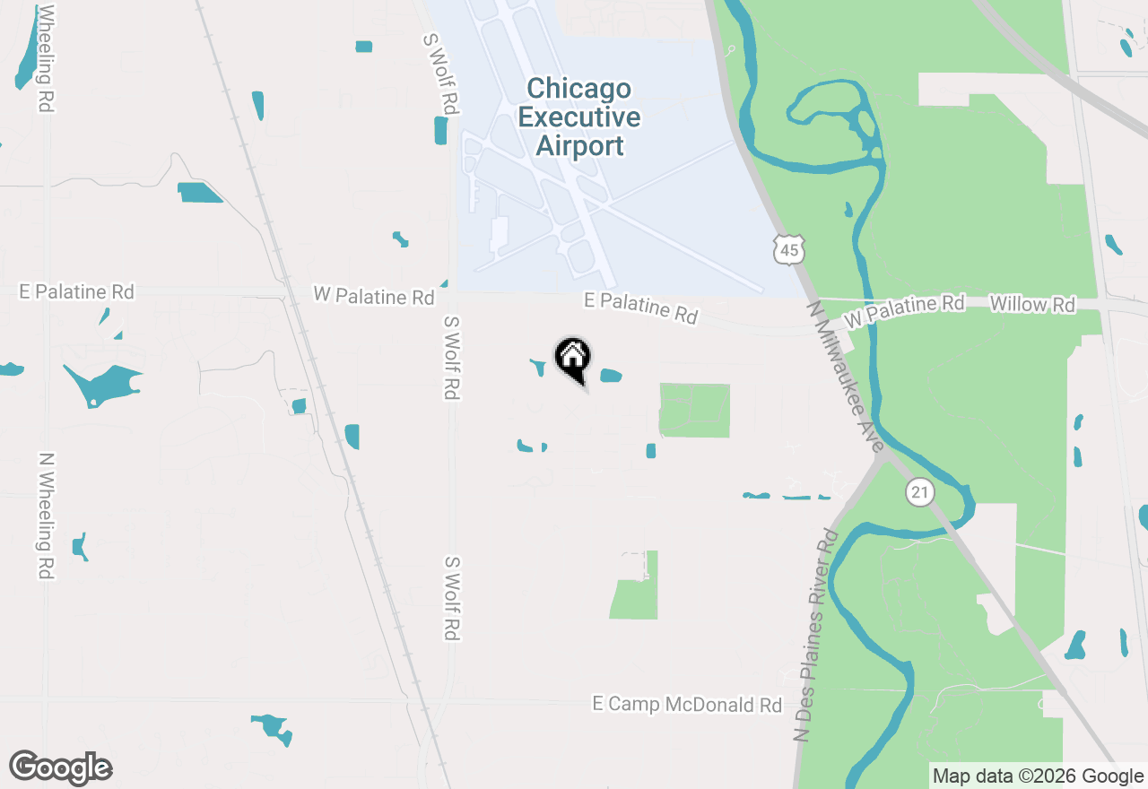 Map of 1240 Cove Drive #221D, Prospect Heights, IL 60070