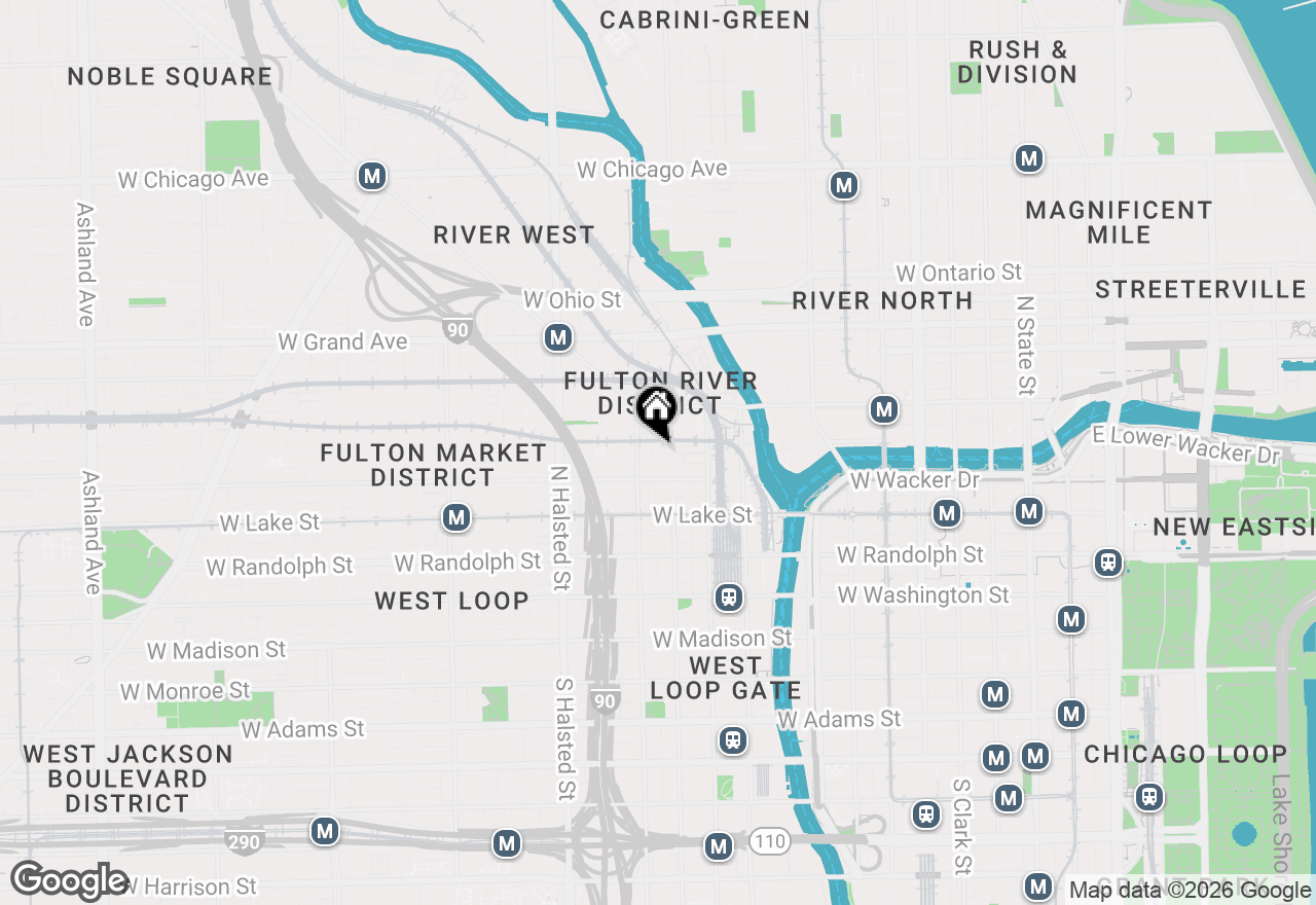Map of 324 N Jefferson Street #307, Chicago, IL 60661
