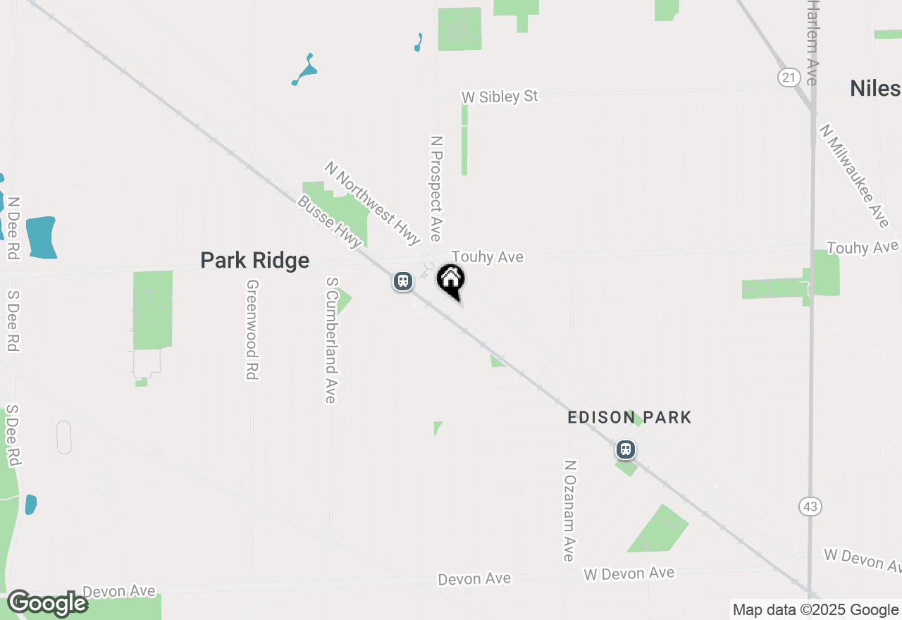 Map of 101 Summit Avenue #612, Park Ridge, IL 60068