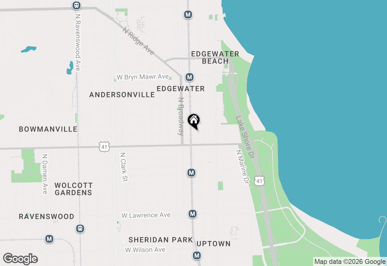 Map of 5240 N Winthrop Avenue #409, Chicago, IL 60640
