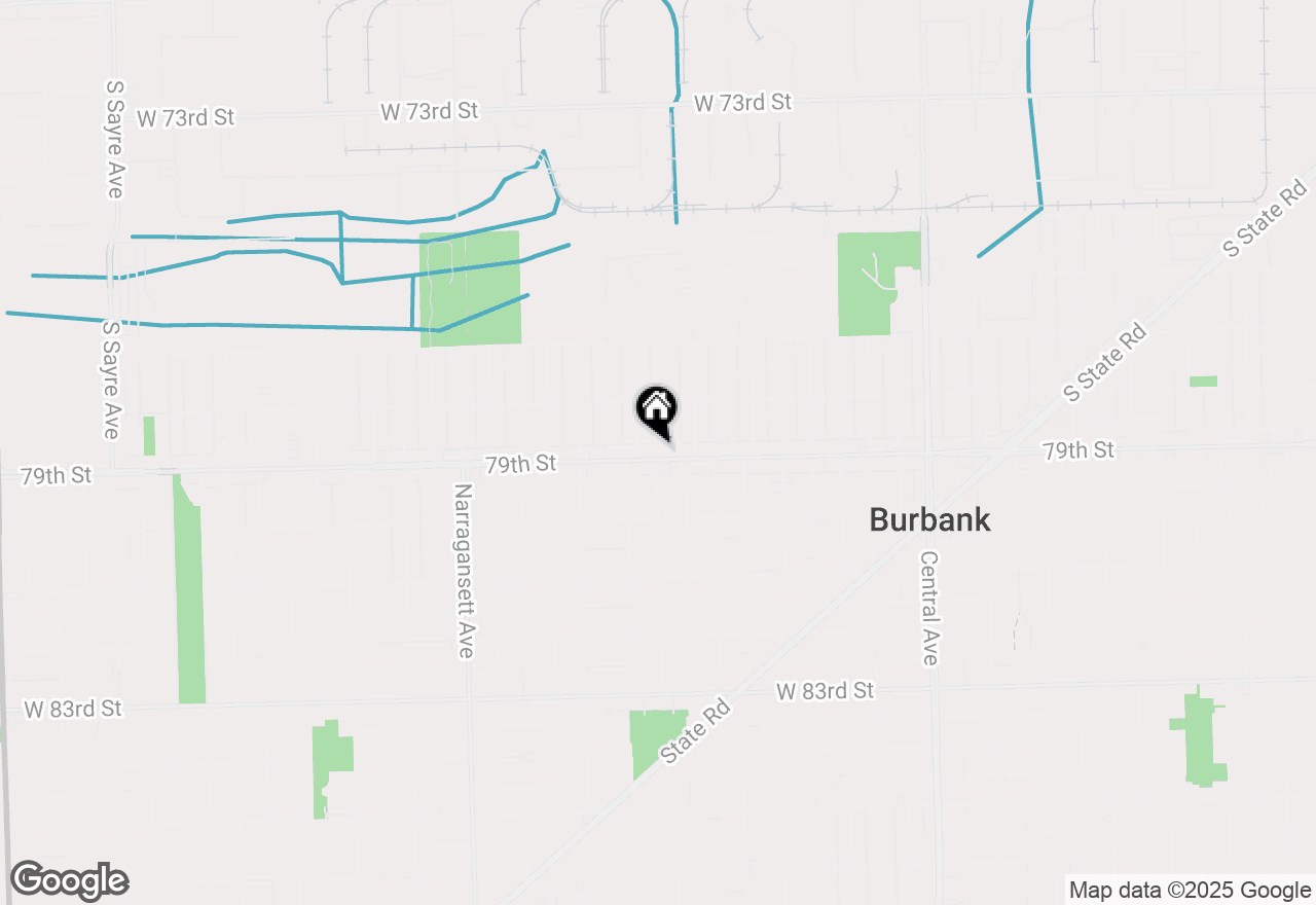 Map of 6040 W 79th Street, Burbank, IL 60459