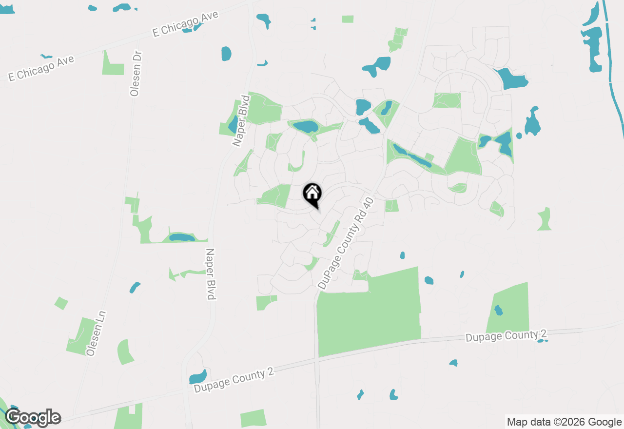 Map of 6612 Fernwood Drive, Lisle, IL 60532