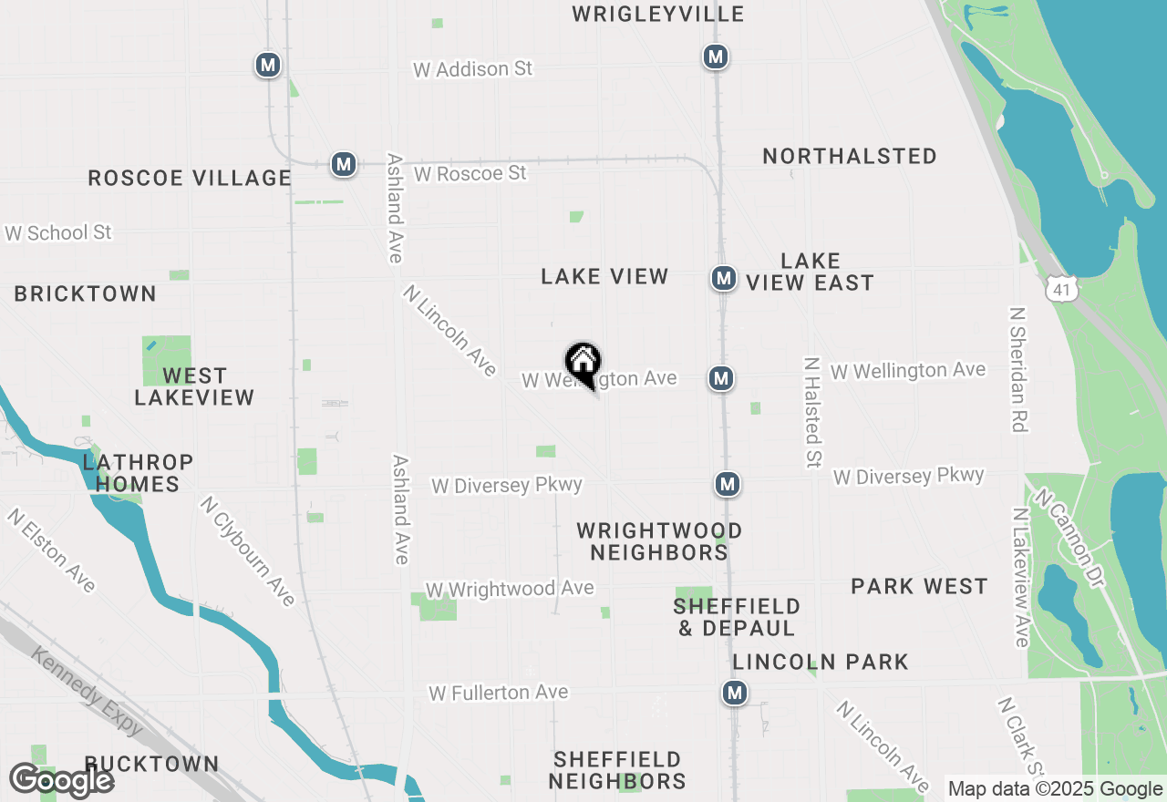 Map of 1224 W Oakdale Avenue, Chicago, IL 60657