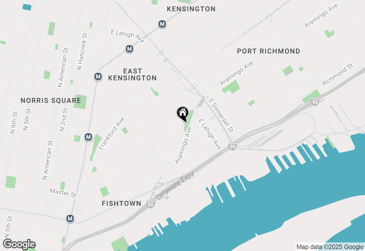 Map of 2439 E Huntingdon Street, Philadelphia, PA 19125