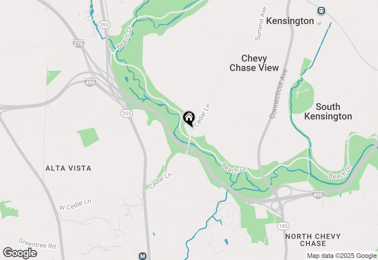 Map of 9603 Parkwood Drive, Bethesda, MD 20814
