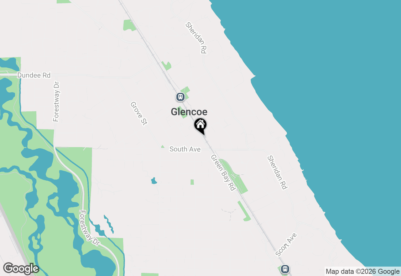 Map of 562 Green Bay Road, Glencoe, IL 60022