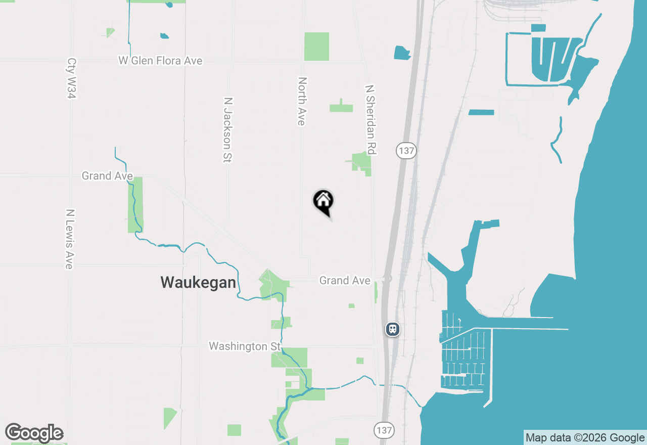 Map of 336 Cory Avenue, Waukegan, IL 60085