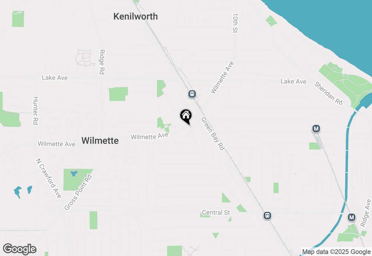 Map of 1317 Wilmette Avenue, Wilmette, IL 60091