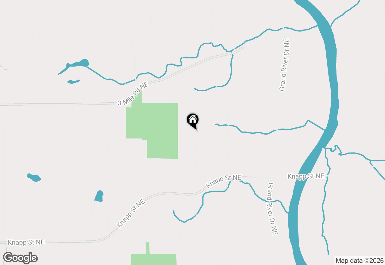 Map of 2620 Oak Ridge Trail Ne, Grand Rapids, MI 49525