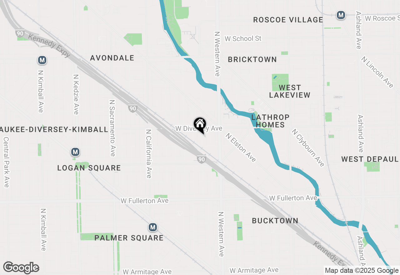 Map of 2728 N Campbell Avenue, Chicago, IL 60647