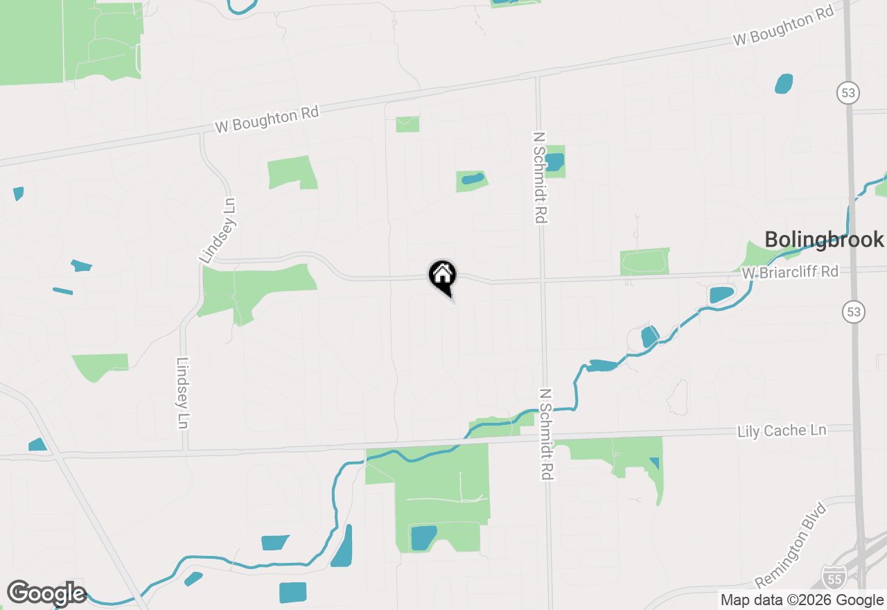 Map of 117 Galewood Drive, Bolingbrook, IL 60440