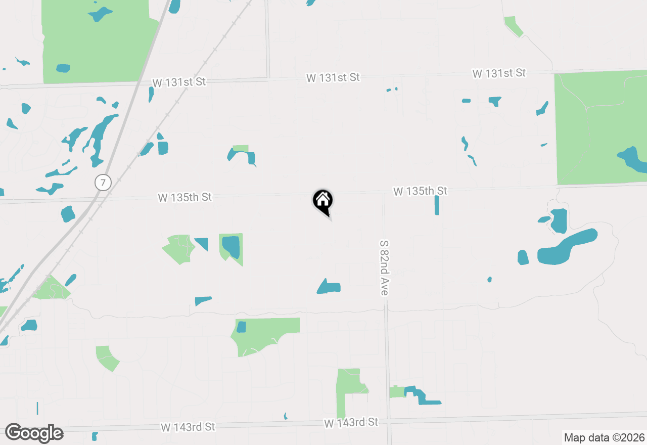 Map of 13603 S 84th Avenue, Orland Park, IL 60462