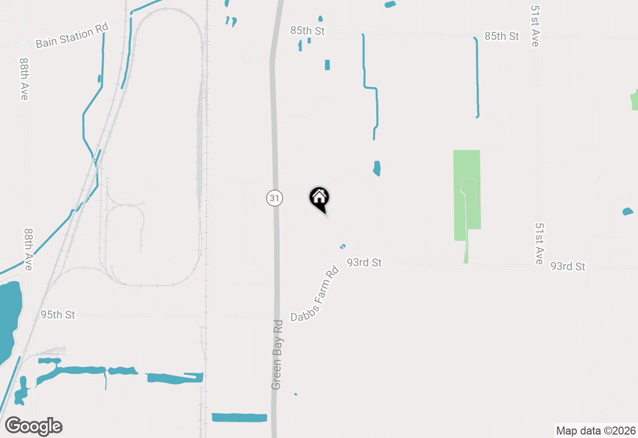 Map of 9154 Creekside Cir, Pleasant Prairie, WI 53158