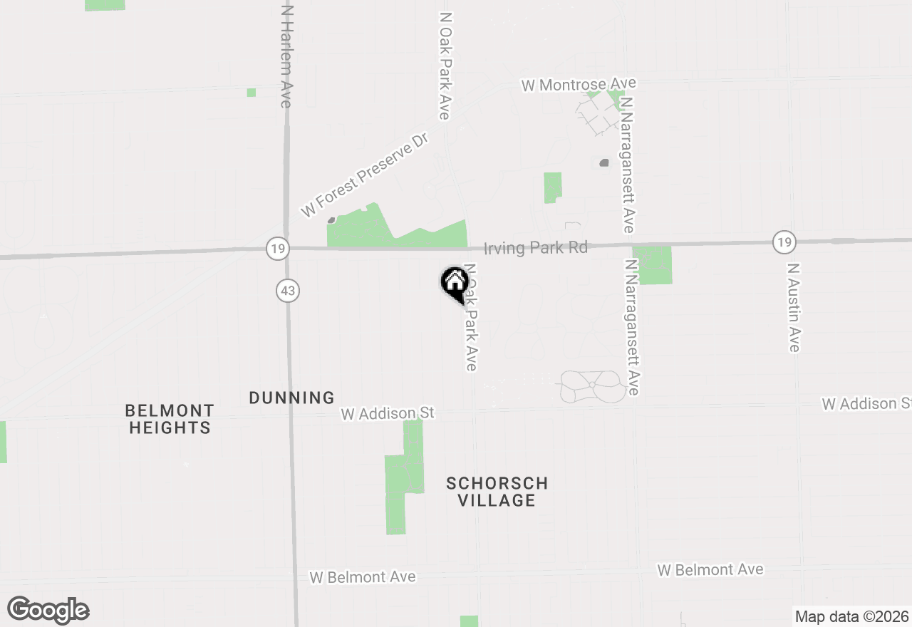 Map of 3825 N Newcastle Avenue, Chicago, IL 60634