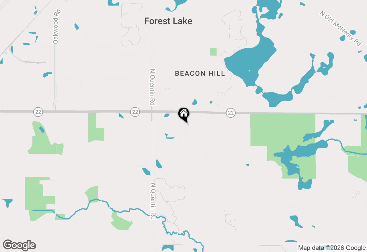 Map of 22898 N Foxtail Drive, Kildeer, IL 60047