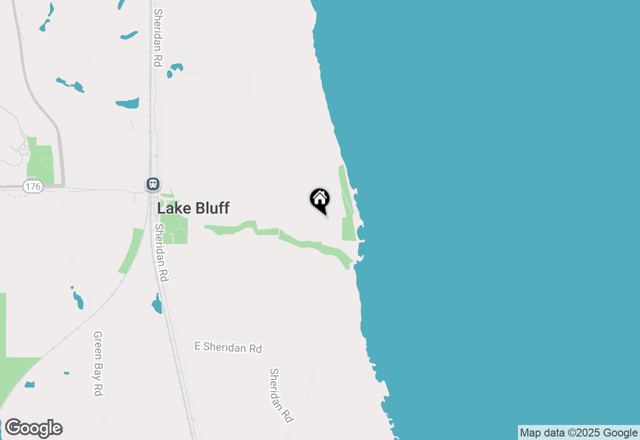 Map of 621 E Prospect Avenue, Lake Bluff, IL 60044