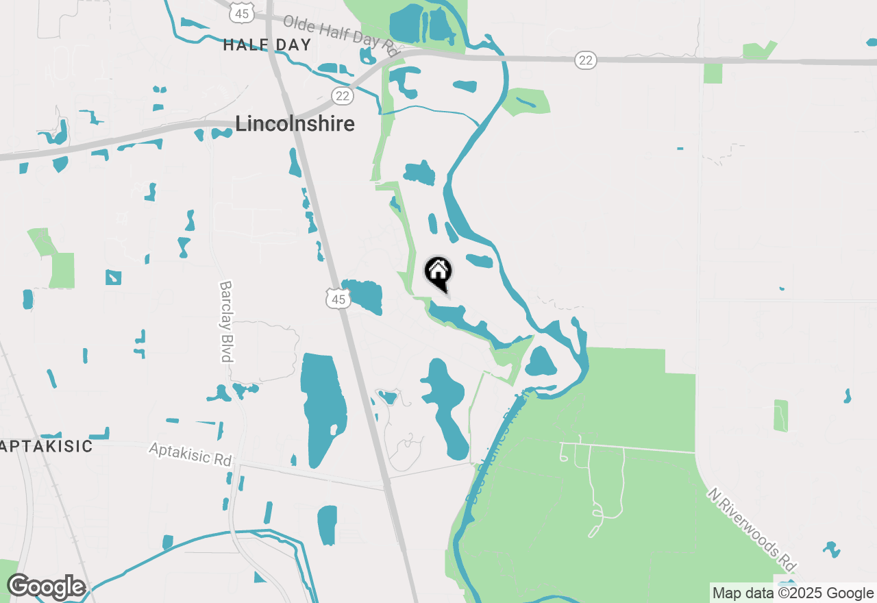 Map of 145 Rivershire Lane, Lincolnshire, IL 60069