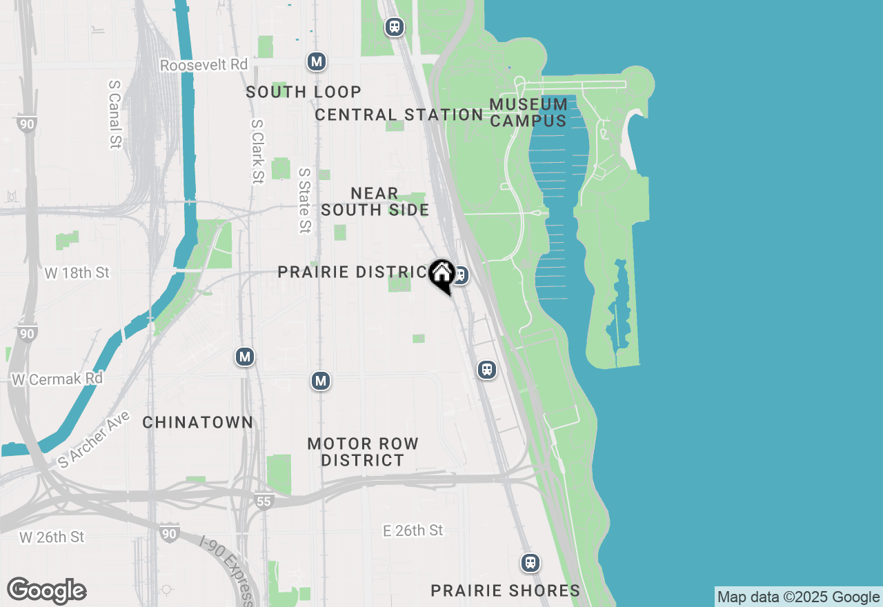 Map of 1913 S Calumet Avenue #TH3, Chicago, IL 60616