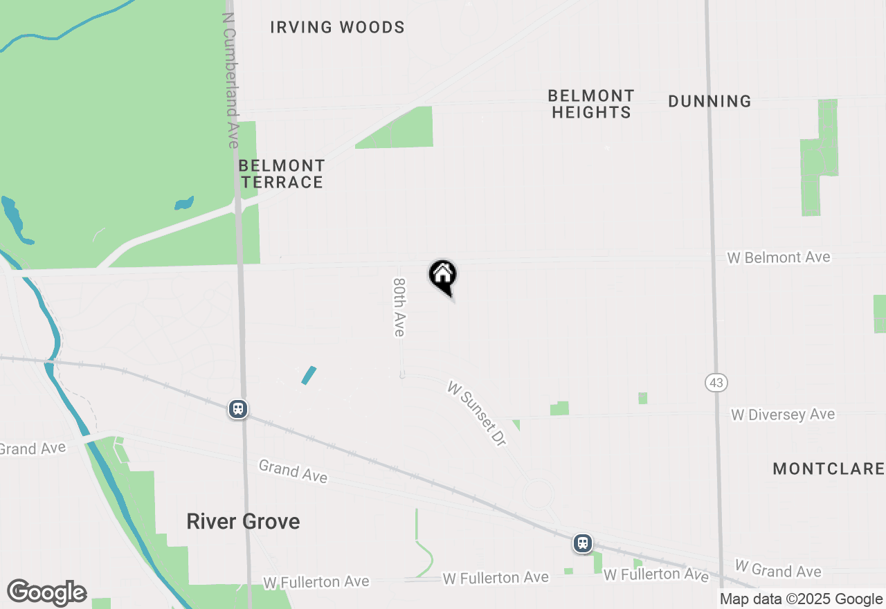 Map of 3047 N 79th Avenue, Elmwood Park, IL 60707