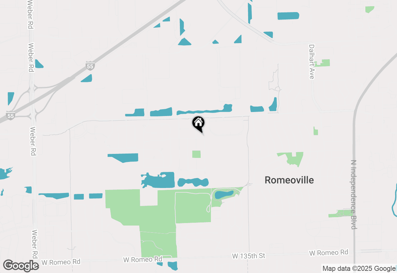 Map of 635 Huron Drive, Romeoville, IL 60446
