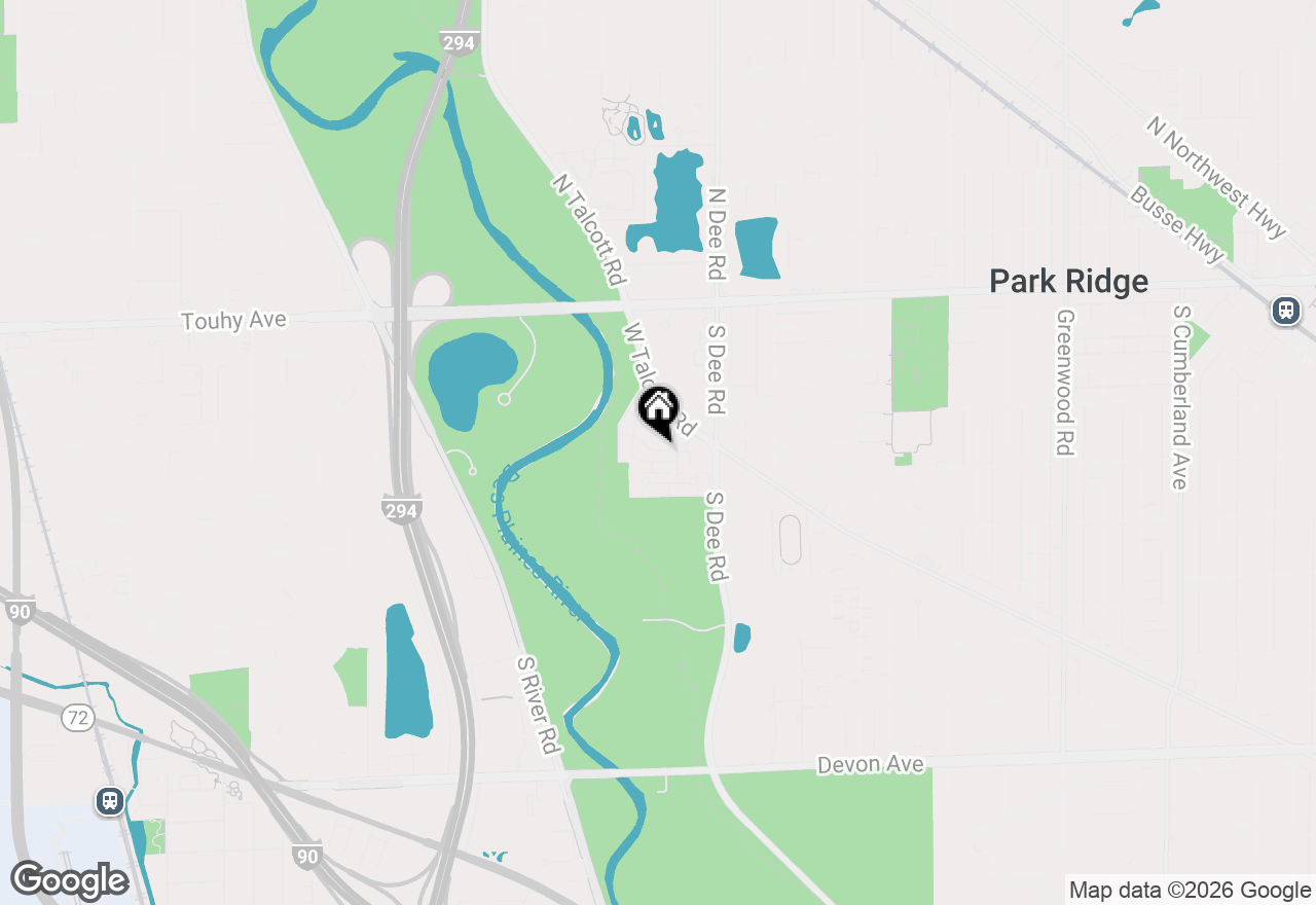 Map of 201 Thames Parkway #2K, Park Ridge, IL 60068