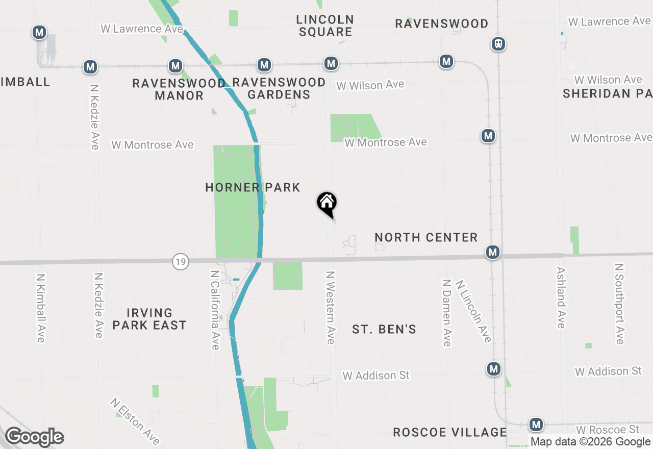 Map of 4110 N Western Avenue #2S, Chicago, IL 60618