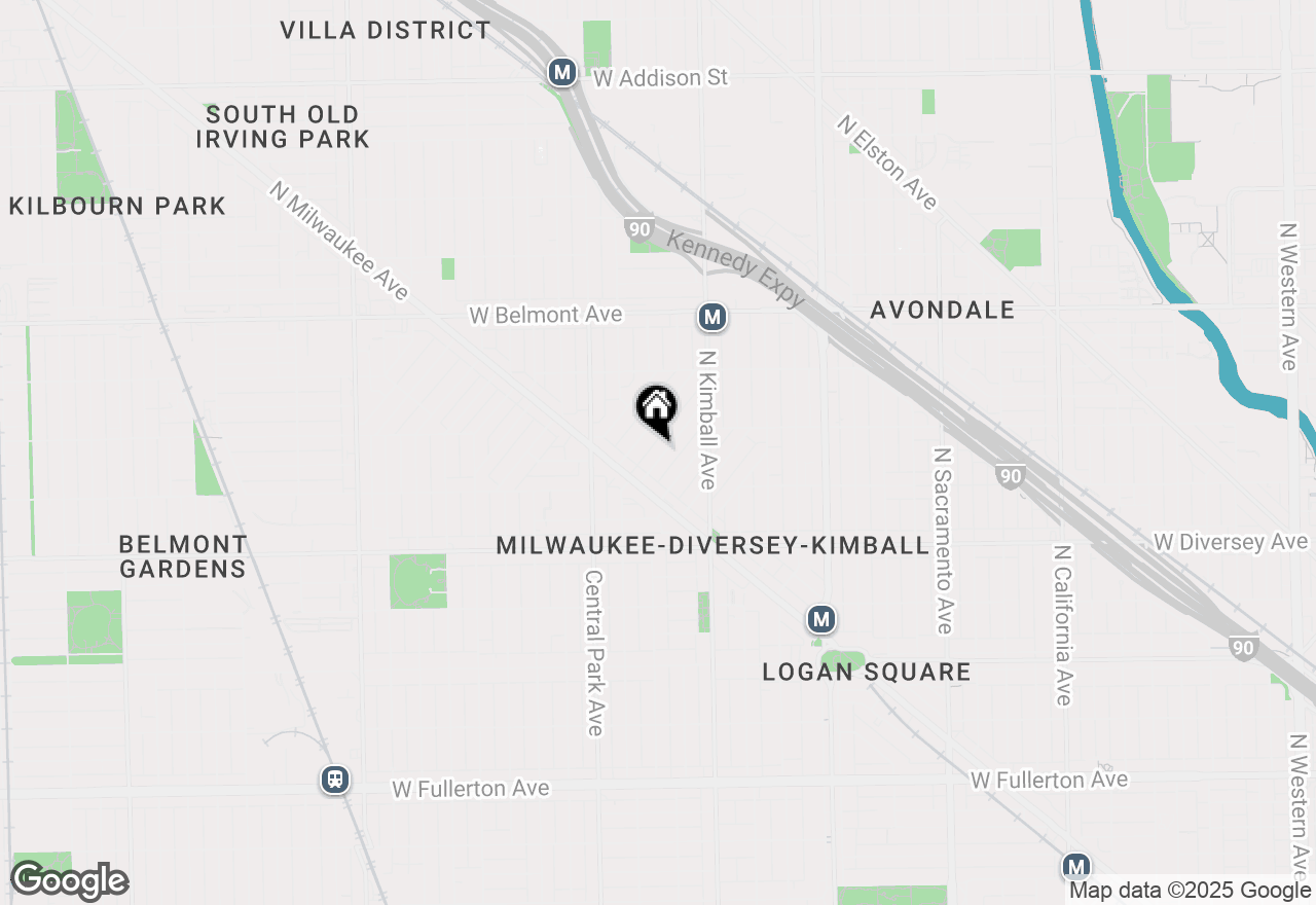 Map of (Address confidential), Chicago, Illinois 60618