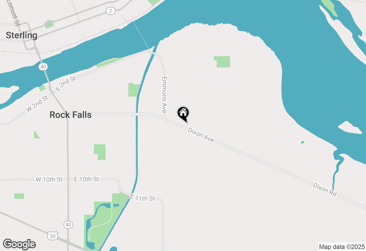 Map of 406 Circle Drive, Rock Falls, IL 61071