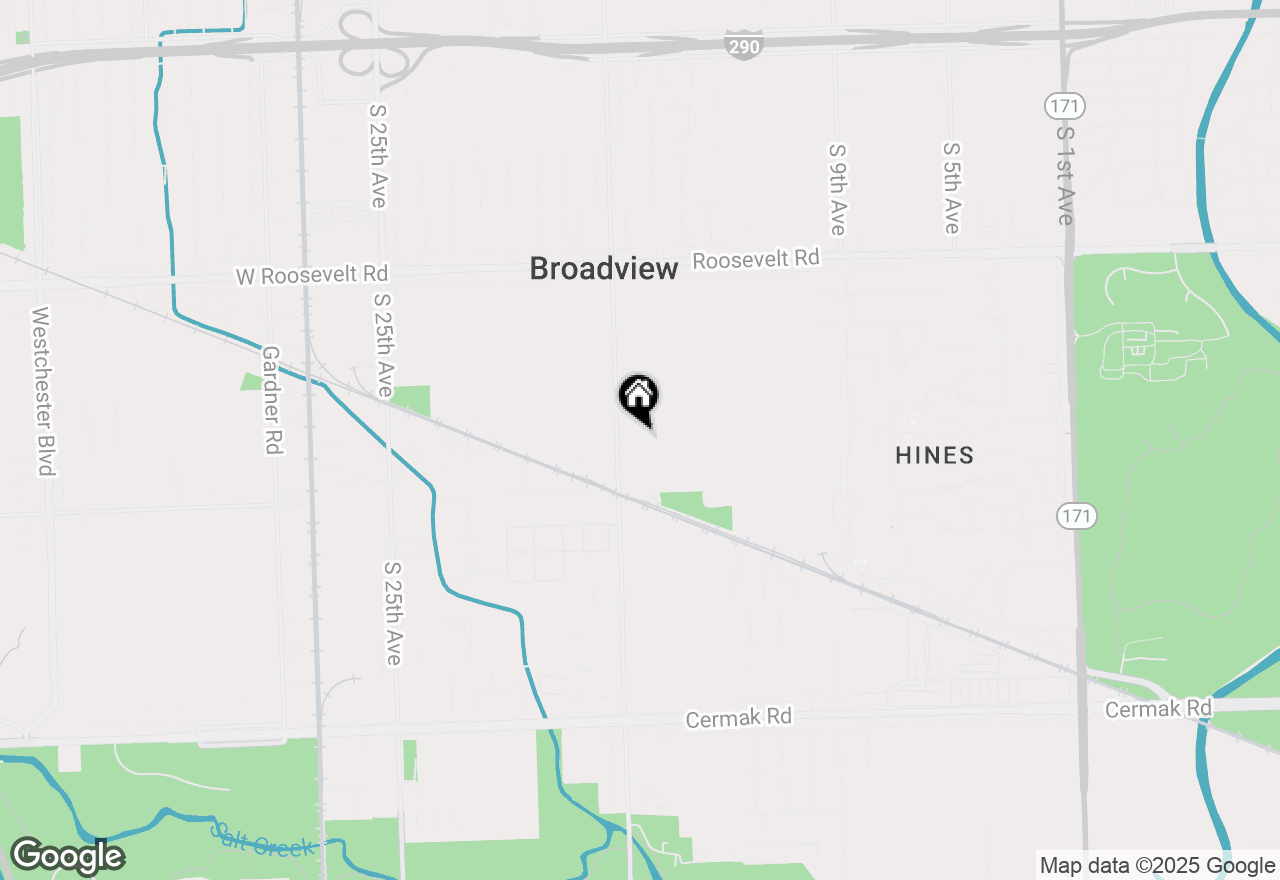 Map of 2500 S 16th Avenue, Broadview, IL 60155
