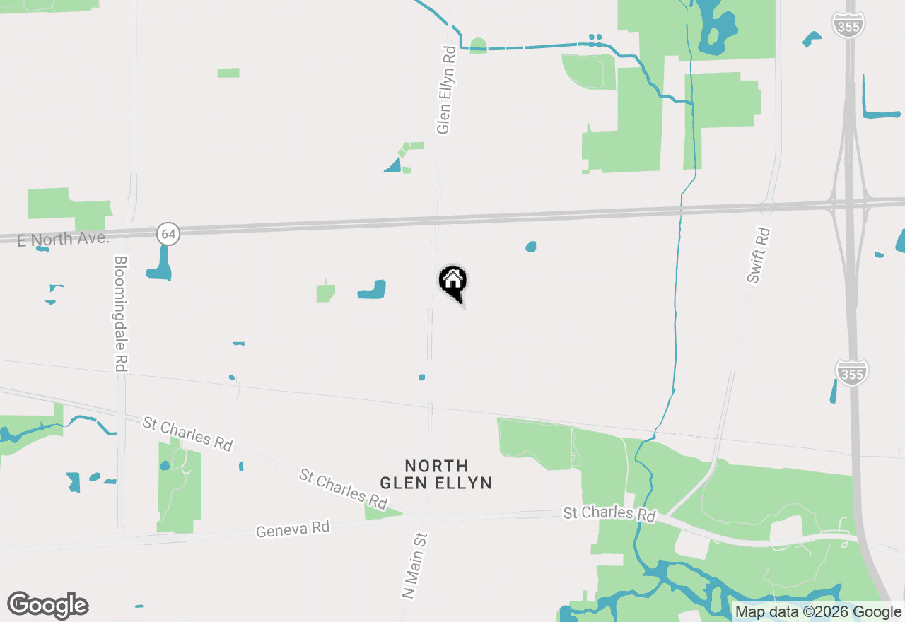 Map of 1N570 Forest Avenue, Glen Ellyn, IL 60137