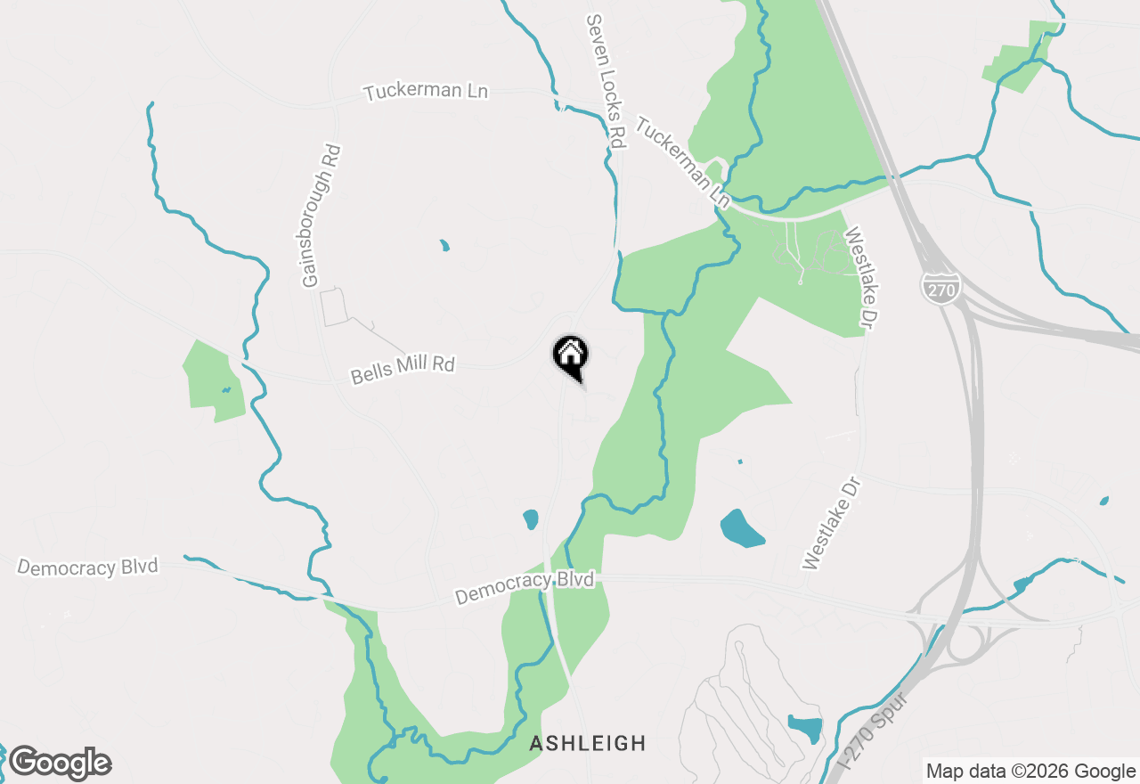 Map of 10712 Muirfield Drive, Potomac, MD 20854