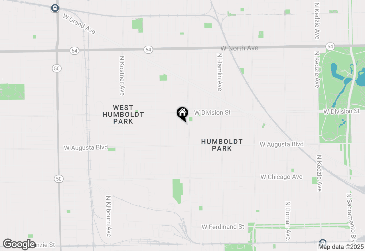 Map of 1111 N Keystone Avenue, Chicago, IL 60651