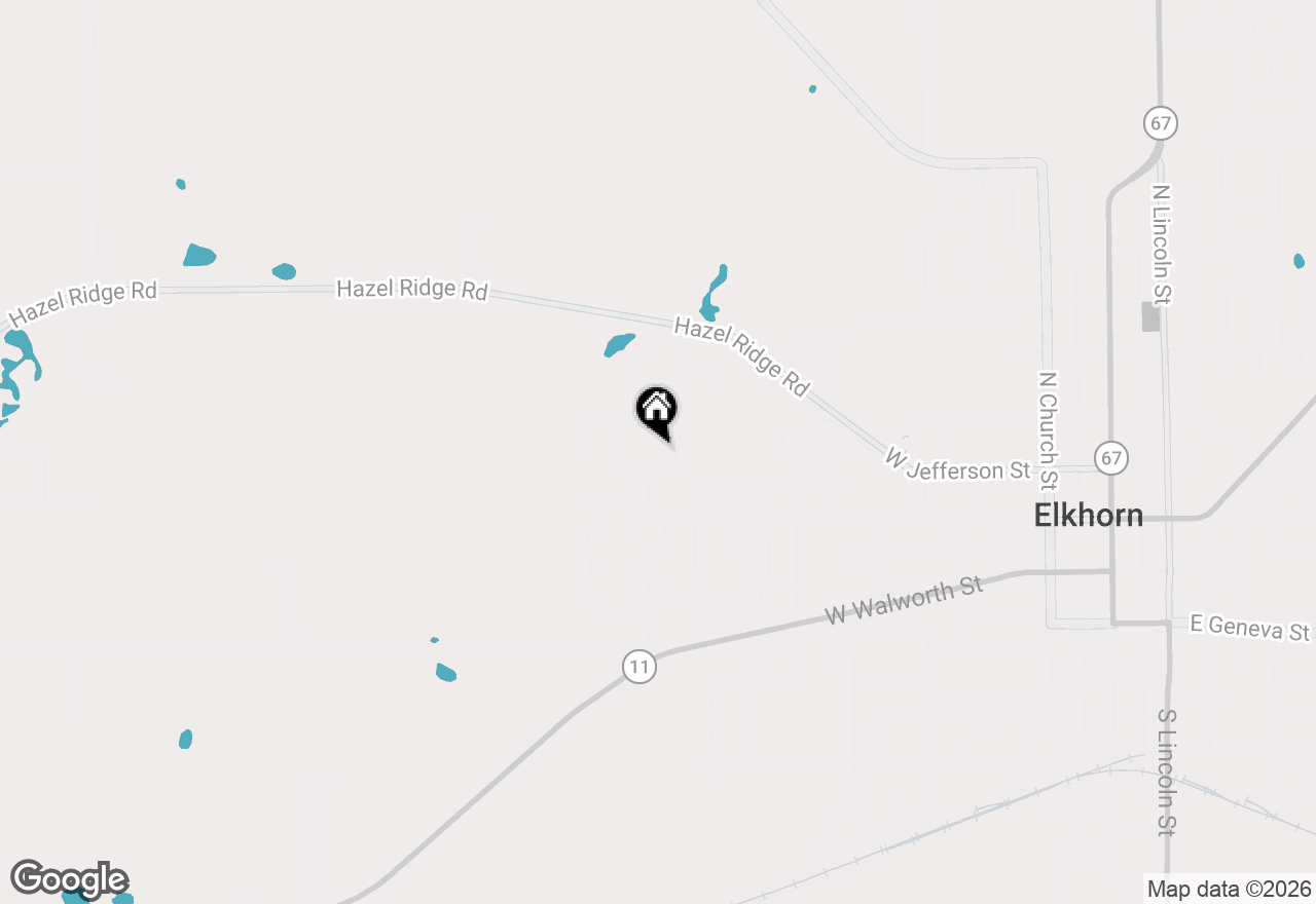 Map of 161 N Sundew Ct, Elkhorn, WI 53121