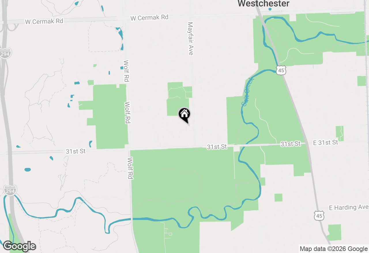 Map of 2936 Halifax Avenue, Westchester, IL 60154