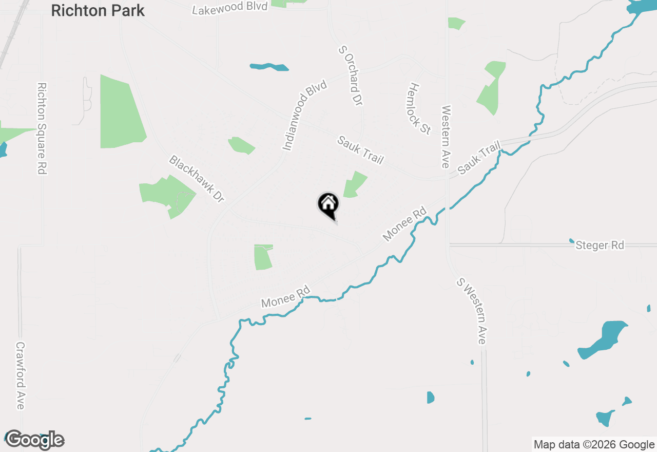 Map of 356 S Orchard Drive, Park Forest, IL 60466