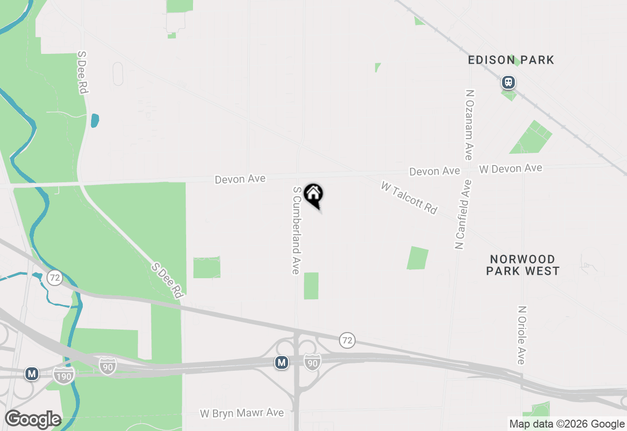 Map of 1341 Brophy Avenue, Park Ridge, IL 60068