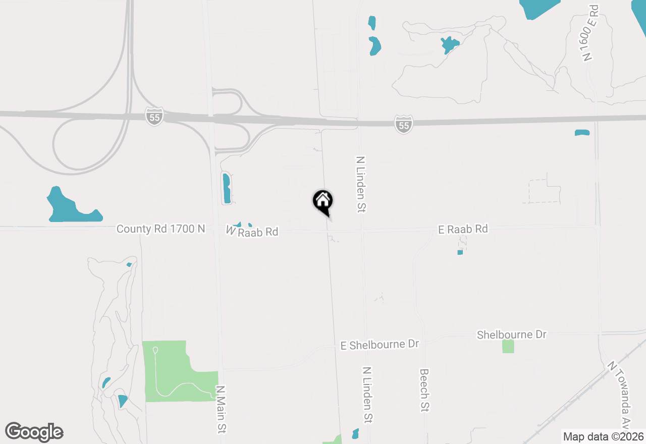 Map of 1702 Rockingham Drive #4, Normal, IL 61761
