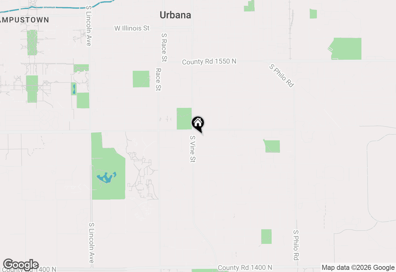 Map of 306 Sunnycrest Court W, Urbana, IL 61801