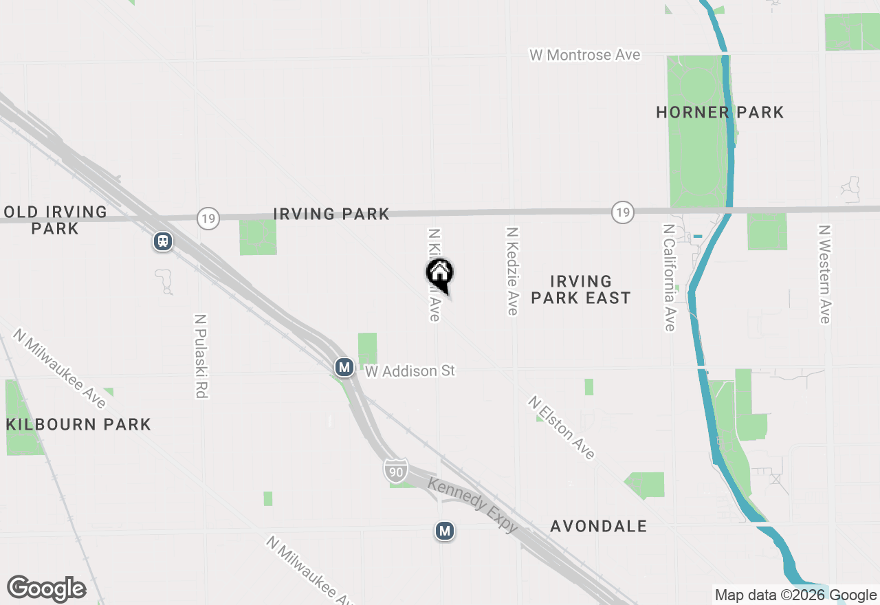 Map of 3743 N Kimball Avenue, Chicago, IL 60618