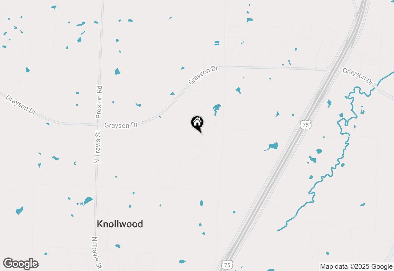 Map of 233 Woodland Hills Drive, Sherman, TX 75092