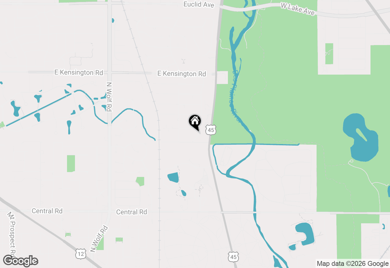 Map of 208 N Graylynn Drive, Mount Prospect, IL 60056