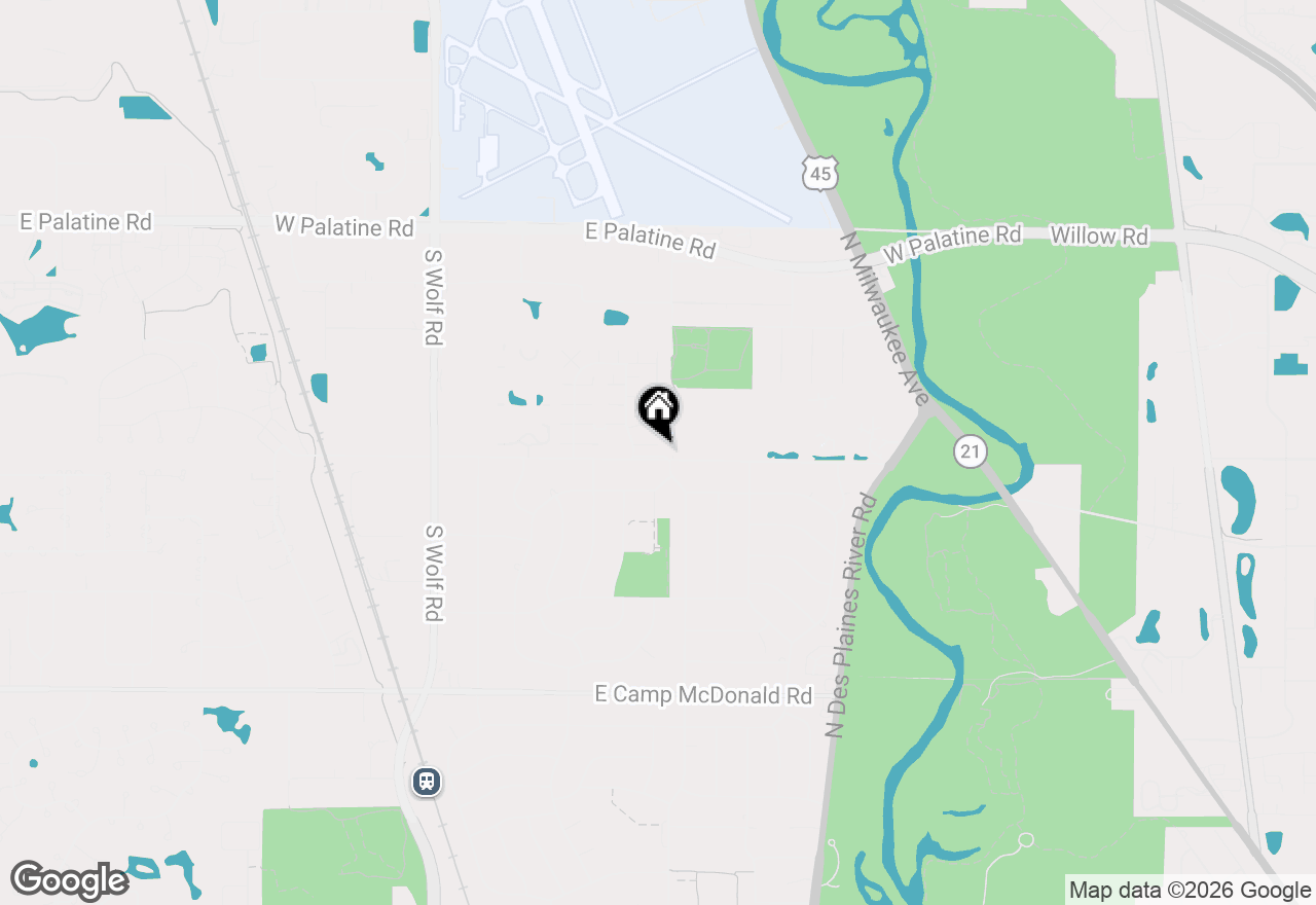 Map of 728 E Old Willow Road #104B, Prospect Heights, IL 60070