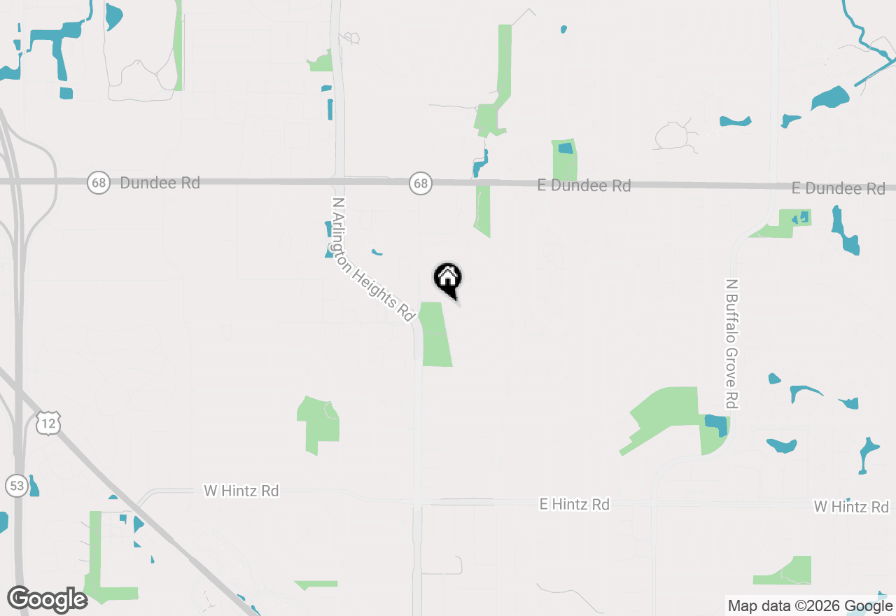 Map of 1225 Radcliffe Road, Buffalo Grove, IL 60089