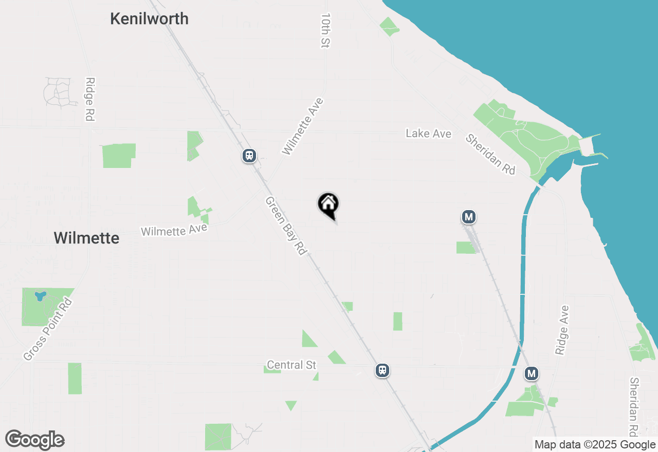 Map of 426 10th Street, Wilmette, IL 60091